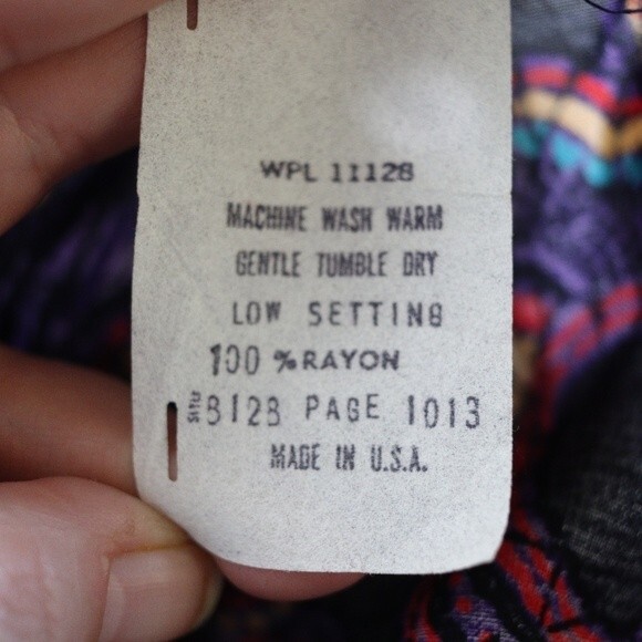 The New York Clothing Co 1990s Floral Mosaic Boho Hippie Rayon Midi Skirt NWT US - Picture 12 of 12